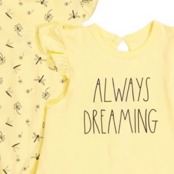 Rae Dunn 2pk Dragonfly Rompers 🌼HP🌼 - Picture 3 of 3